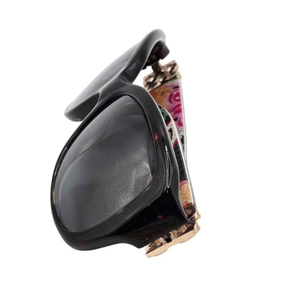 Vera Bradley Women's Sunglasses Floral Temple Black Frame‎ UV400 55-16-130